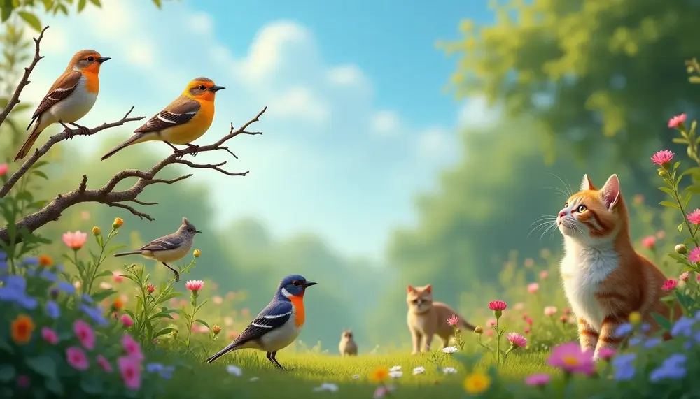 Hauskatzen und die Gefahr für die Vogelwelt